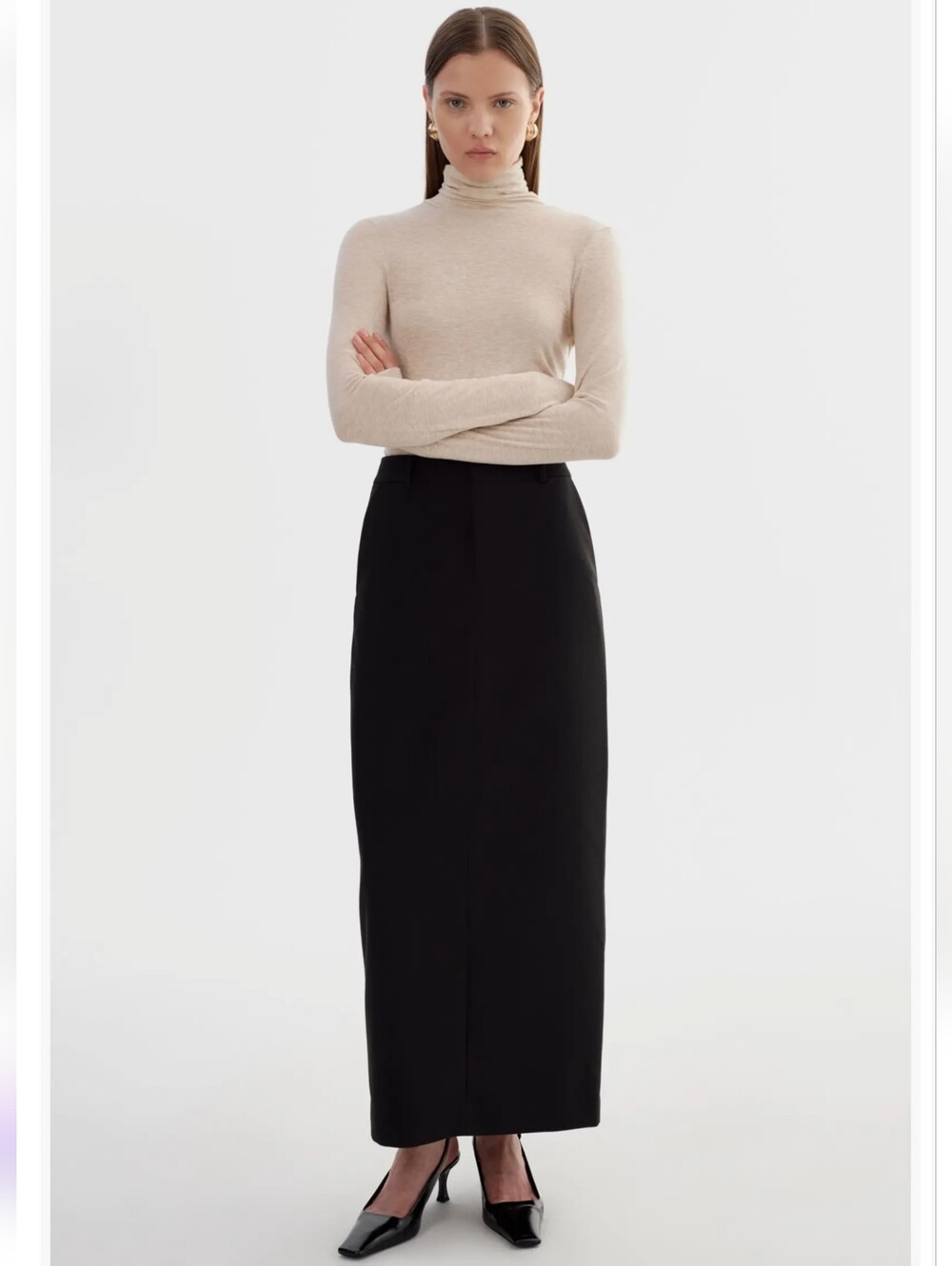 Black Maxi Pencil Skirt